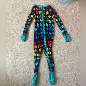 Little Sleepies Colorful Star Pattern Kids One Piece Size 3T